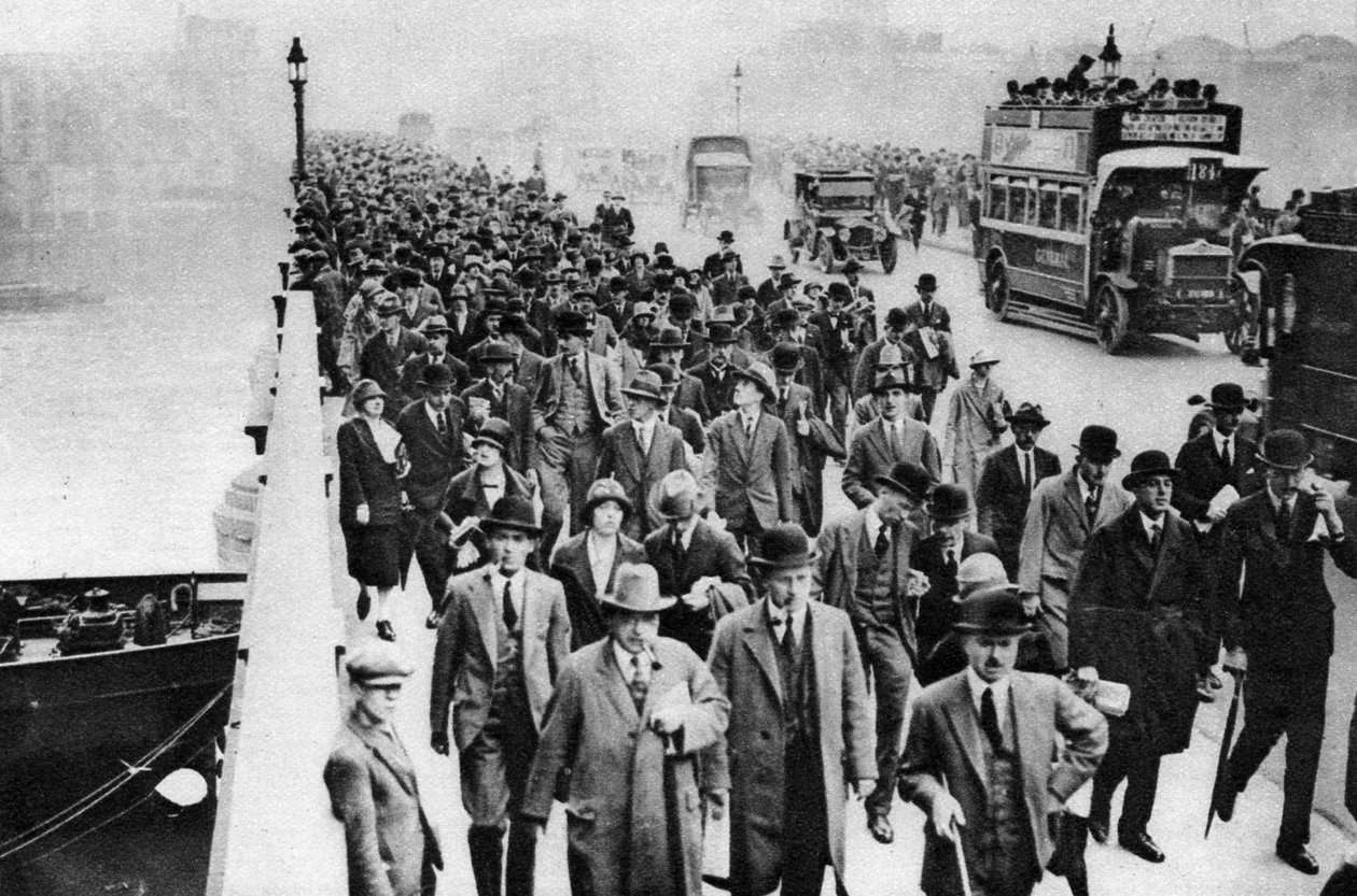 London Bridge myldretid, London, 1926-1927 af Unbekannt