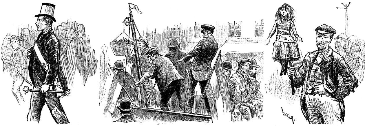 London Dockers Strike, september 1889 af Unbekannt