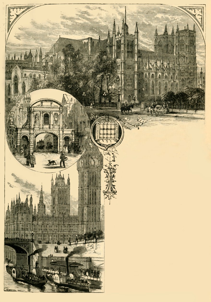 London. Westminster og de vestlige forstæder, 1881. af Unbekannt