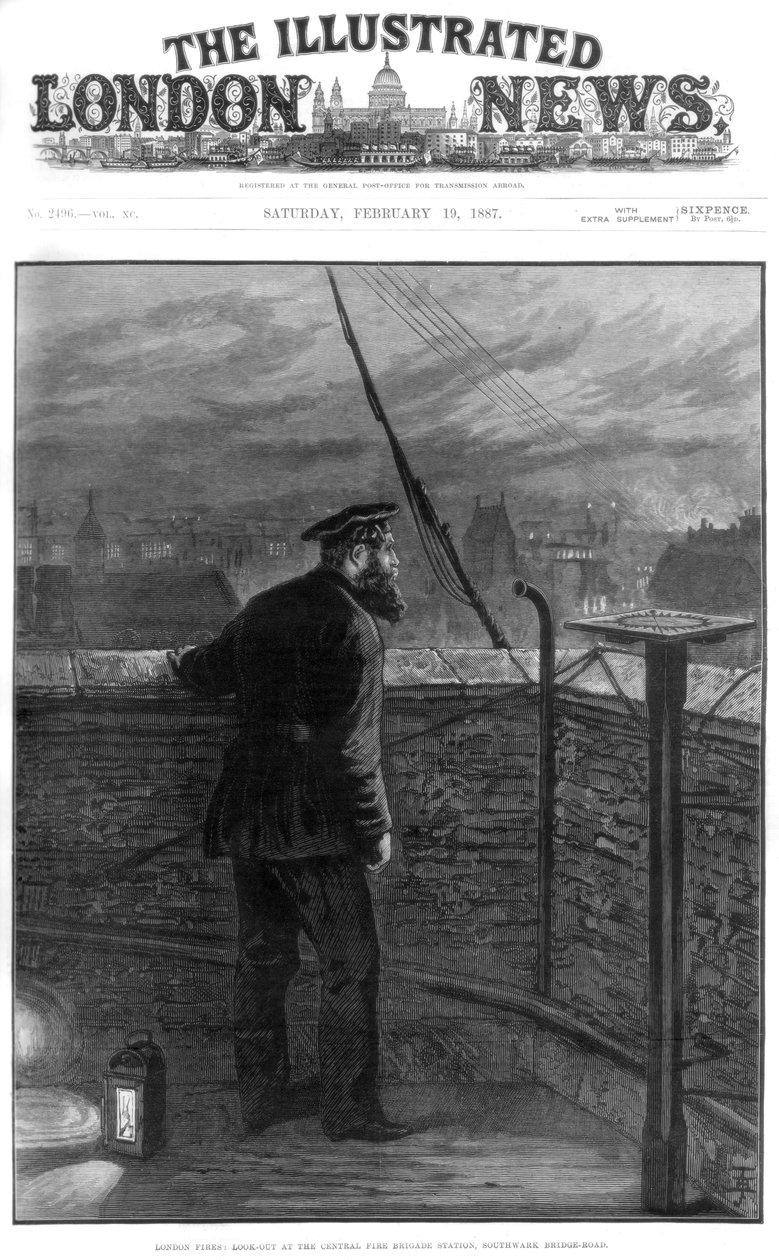 Londons brande, 1887 af Unbekannt