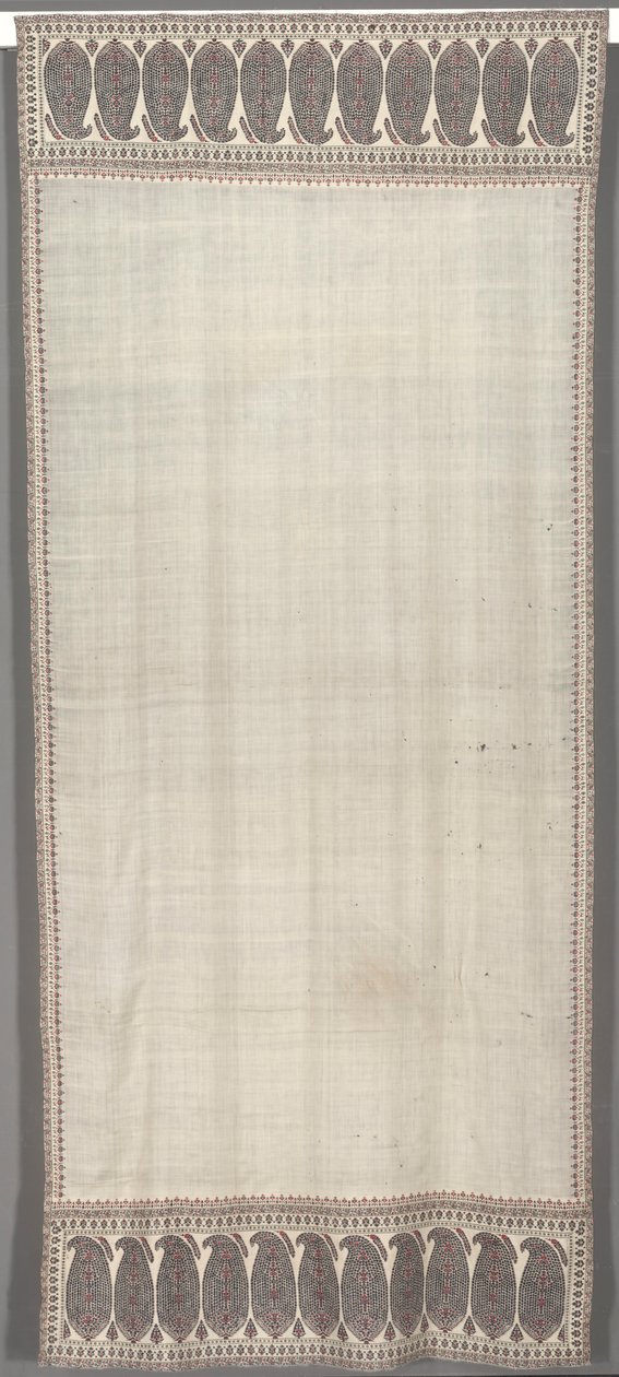 Langt sjal, ca. 1812. af Unbekannt