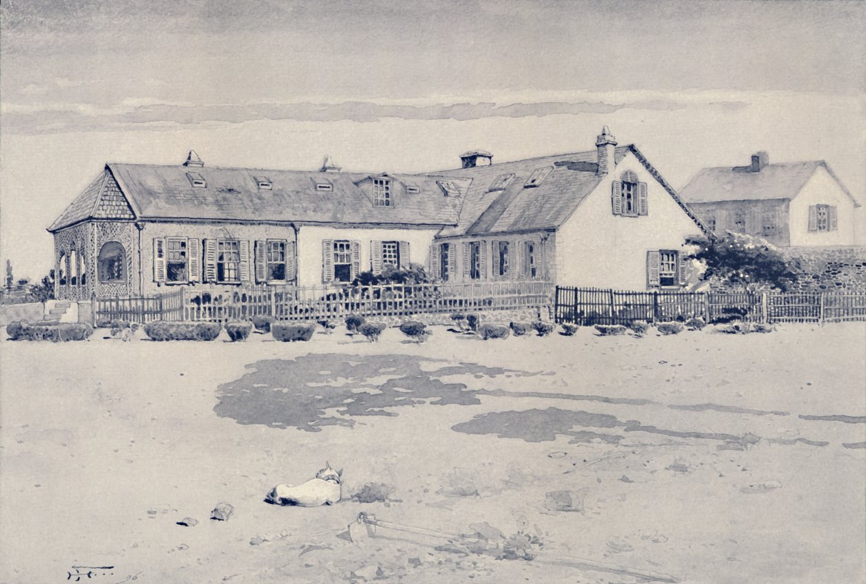 Longwood, Napoleons Residence i St. Helena, 1896 af Unbekannt