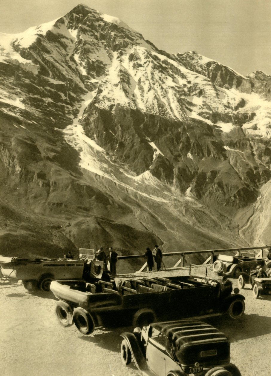 Udkigspunkt ved Hochmais på Grossglockner Alpine Road, Østrig, c1935. af Unbekannt