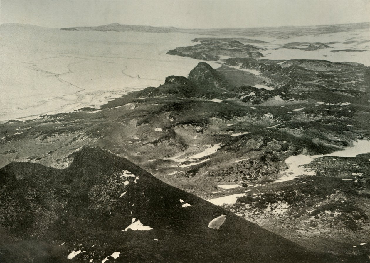 Ser nordpå mod Cape Royds, c1908, 1909. af Unbekannt