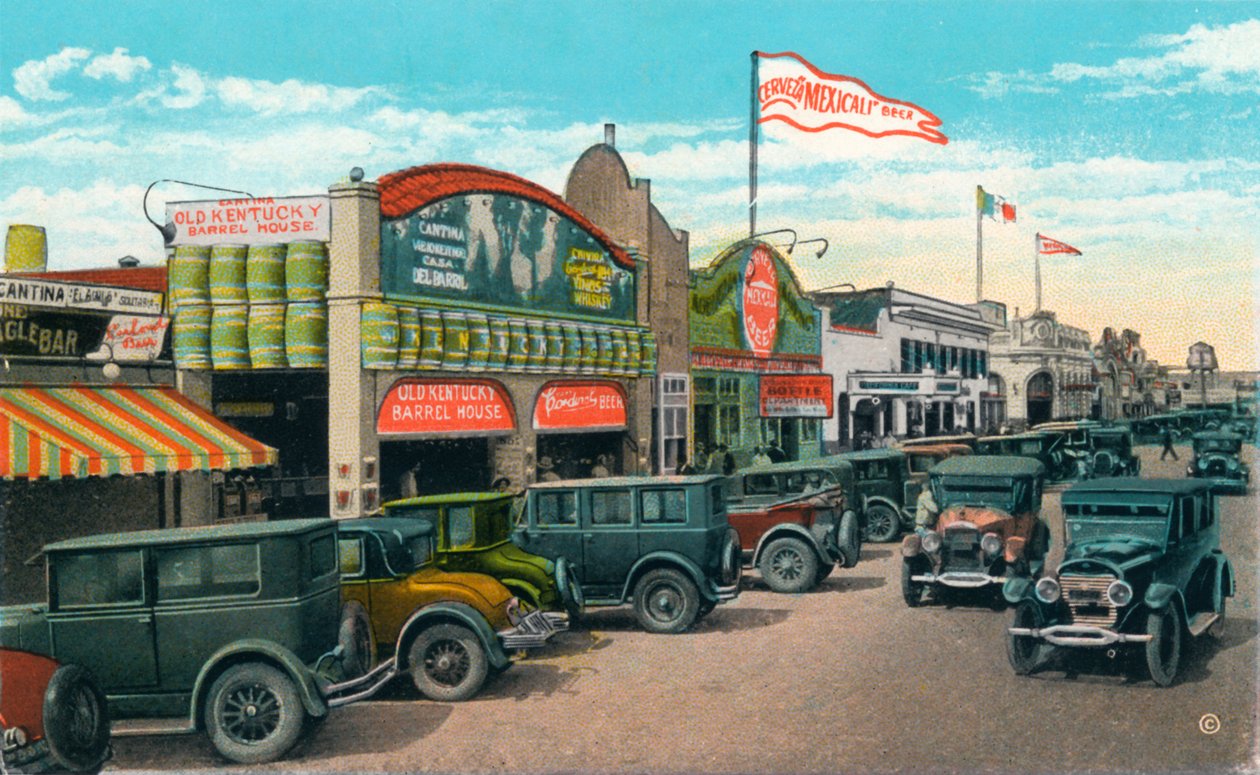 Kigger mod nord på Main Street, c1939 af Unbekannt