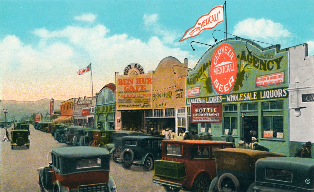 Kigger mod syd på Main Street, c1939 af Unbekannt