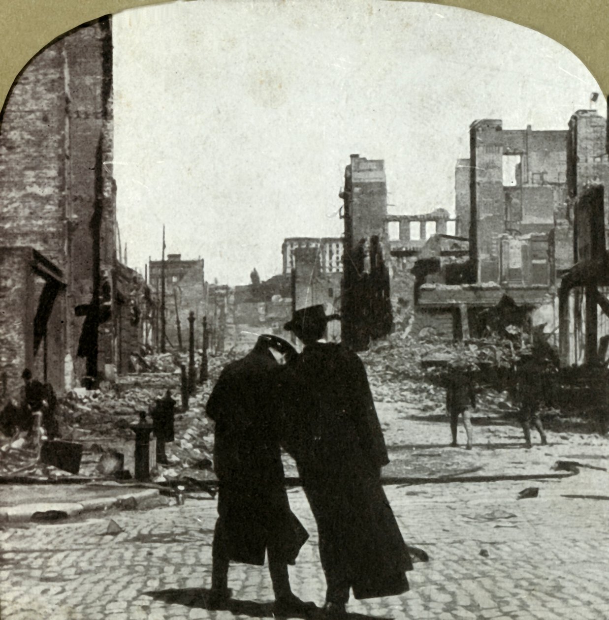 Ser mod nordøst fra hjørnet Sutter og Jones Sts., 1906. af Unbekannt