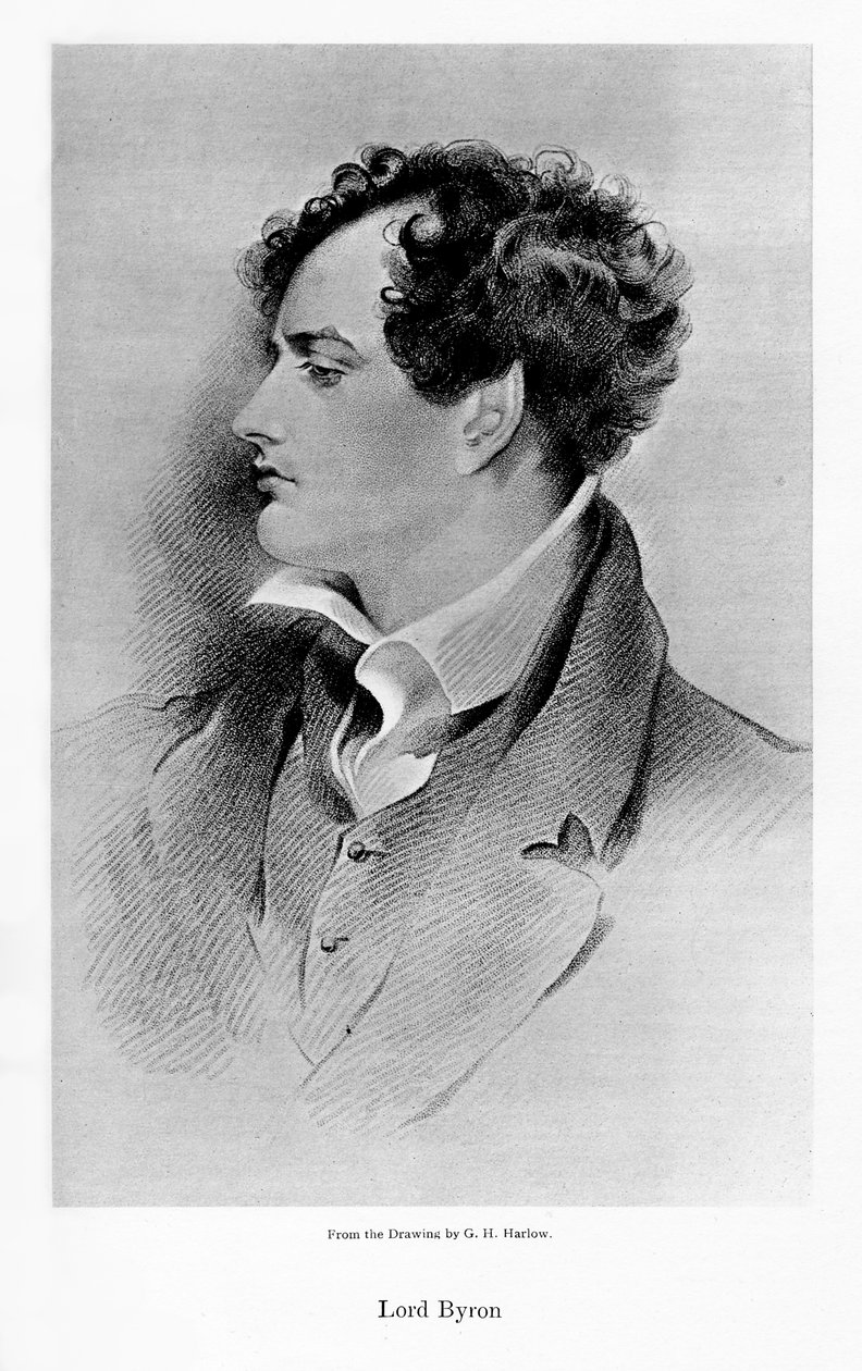 Lord Byron, anglo-skotsk digter, 1800-tallet af Unbekannt
