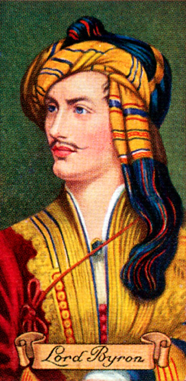Lord Byron, taget fra en række cigaretkort, 1935 af Unbekannt