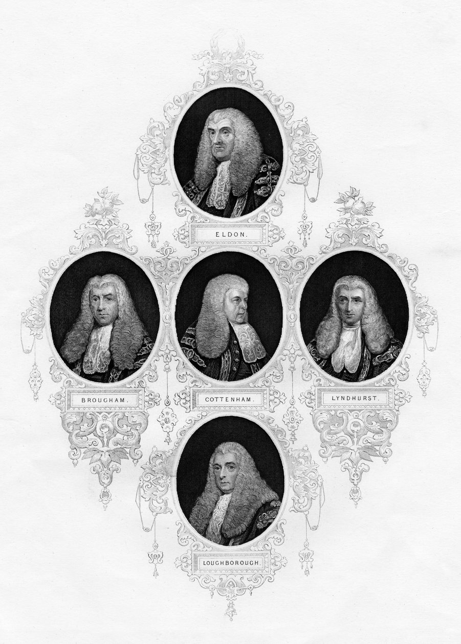 Lord Chancellors of Great Britain, 1877 af Unbekannt