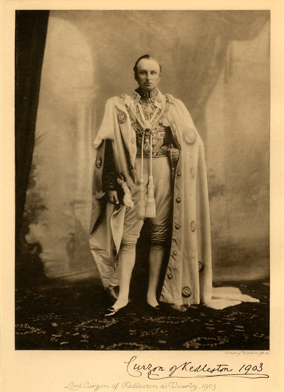 Lord Curzon af Kedleston som vicekonge, 1903, 1925. af Unbekannt