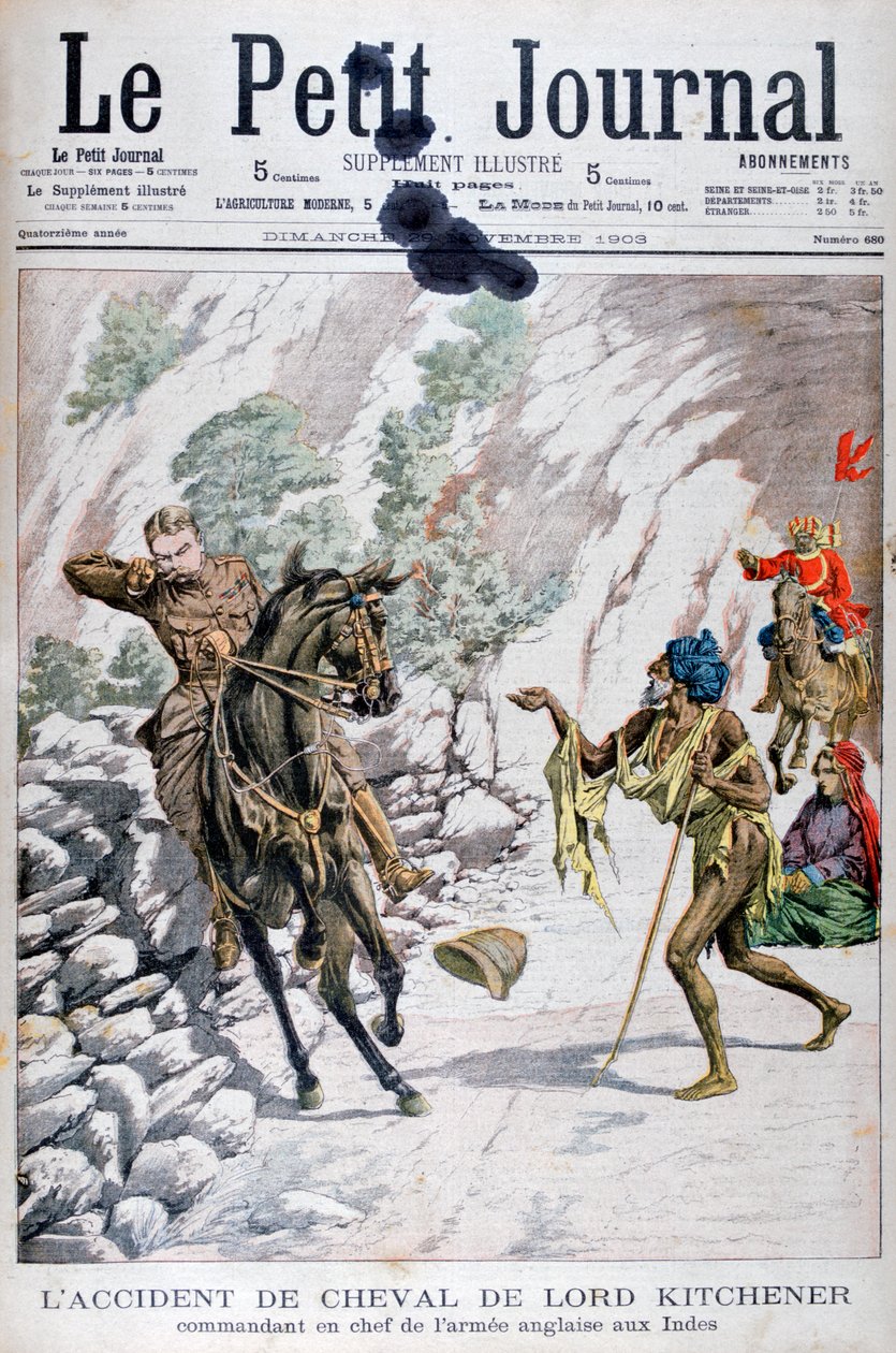 Lord Kitcheners hesteulykke, Indien, 1903 af Unbekannt