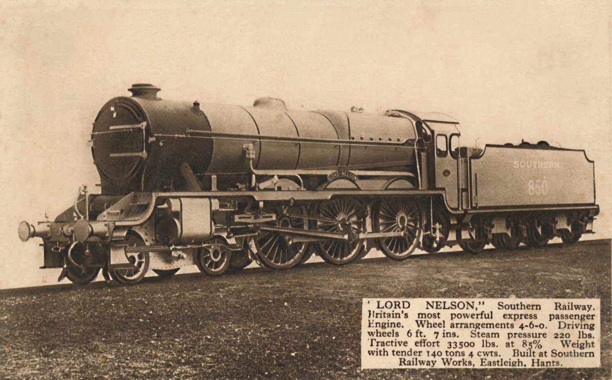 Lord Nelson, Southern Railway, c1930. af Unbekannt