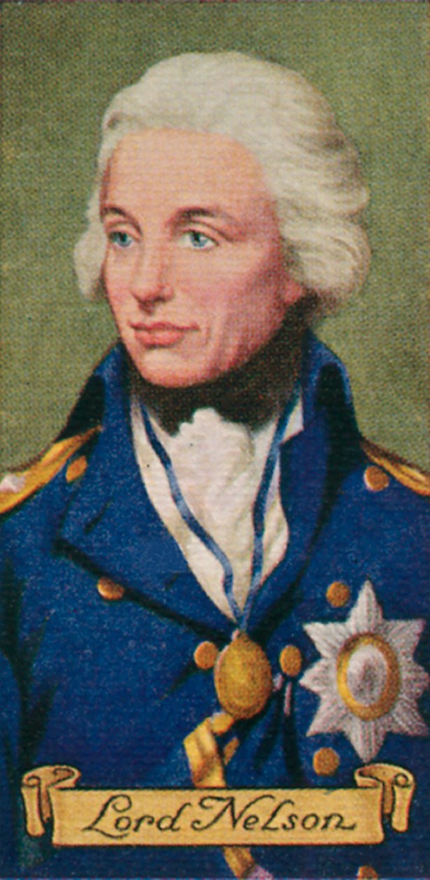 Lord Nelson, taget fra en række cigaretkort, 1935 af Unbekannt