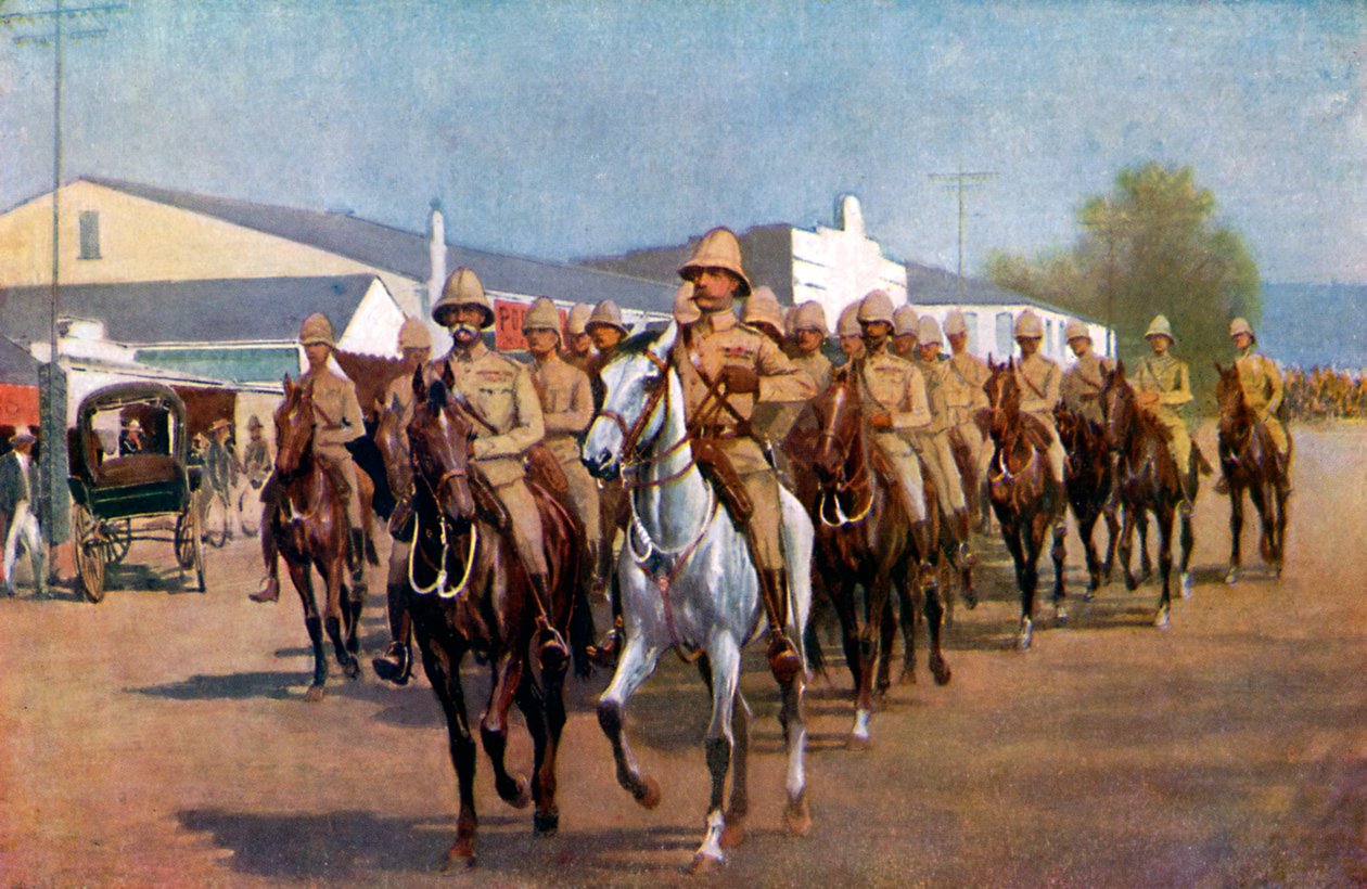 Lord Roberts på vej ind i Pretoria, 1925 af Unbekannt
