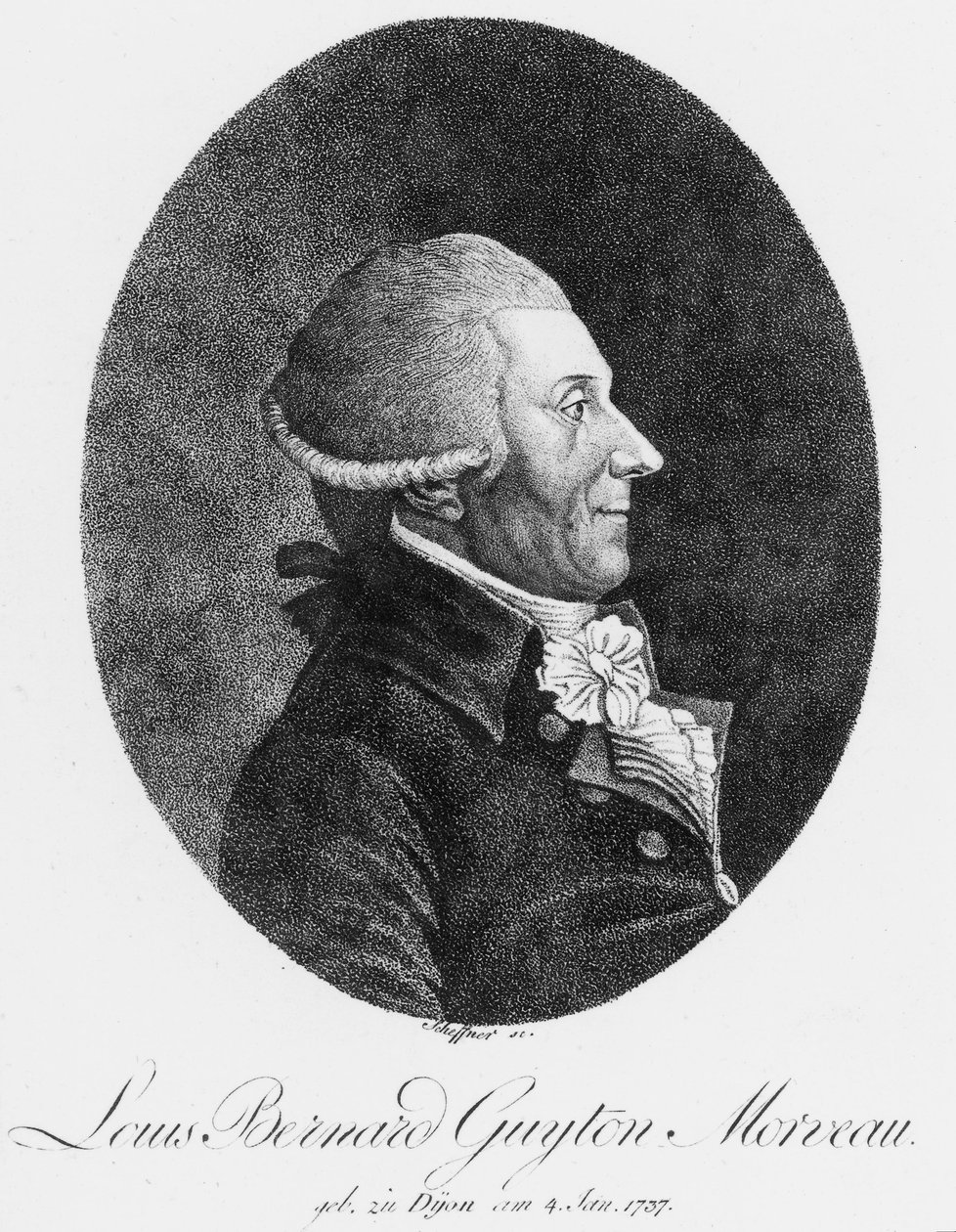 Louis Bernard Guyton Morveau, fransk kemiker og advokat, ca. 1800 af Unbekannt