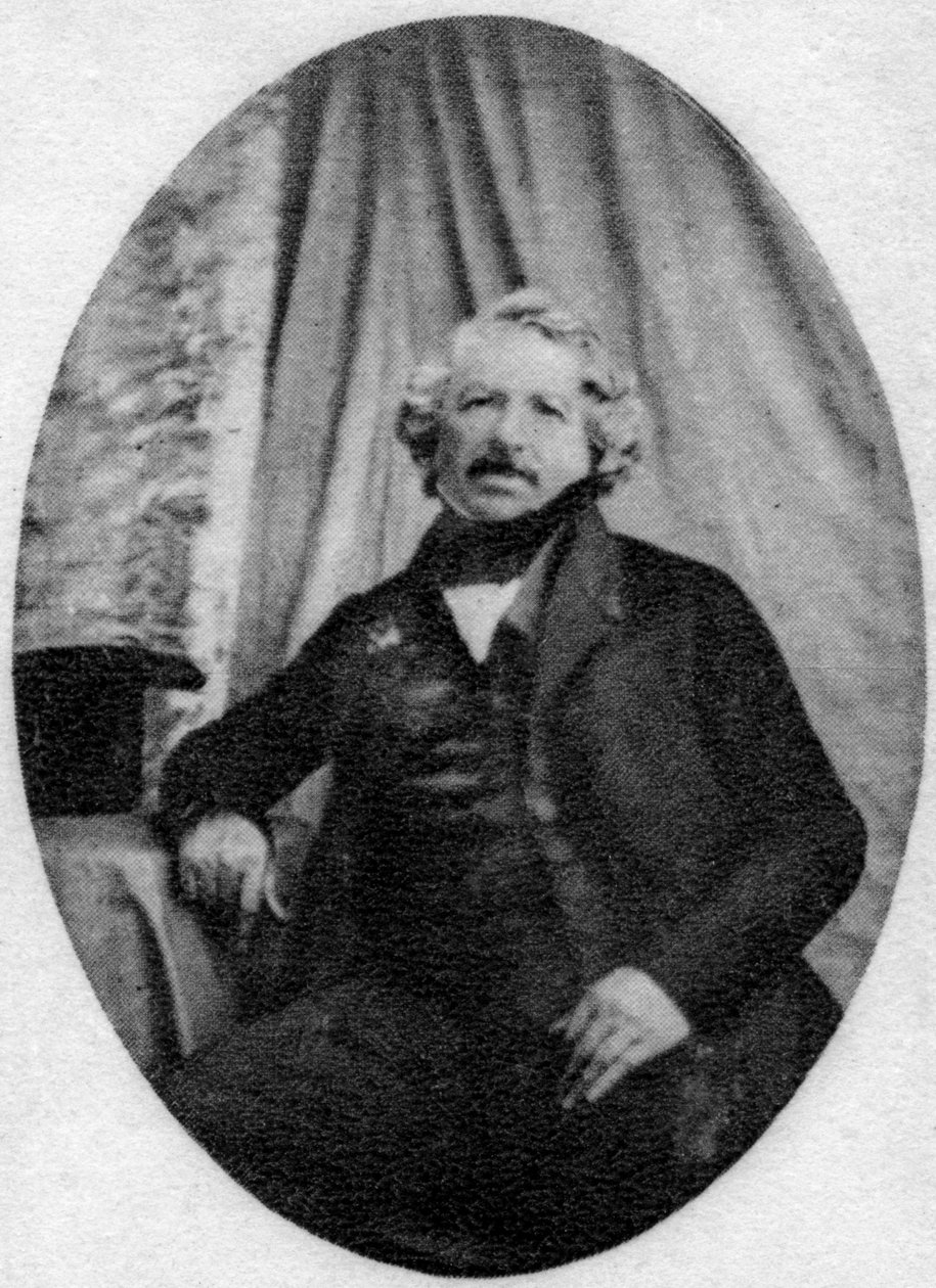 Louis Daguerre, fransk fotografisk pioner, c1845-1851 af Unbekannt