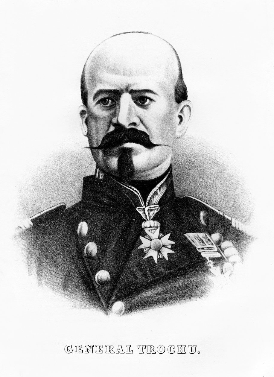 Louis Jules Trochu, fransk militærleder og politiker, midten af slutningen af det 19. århundrede af Unbekannt