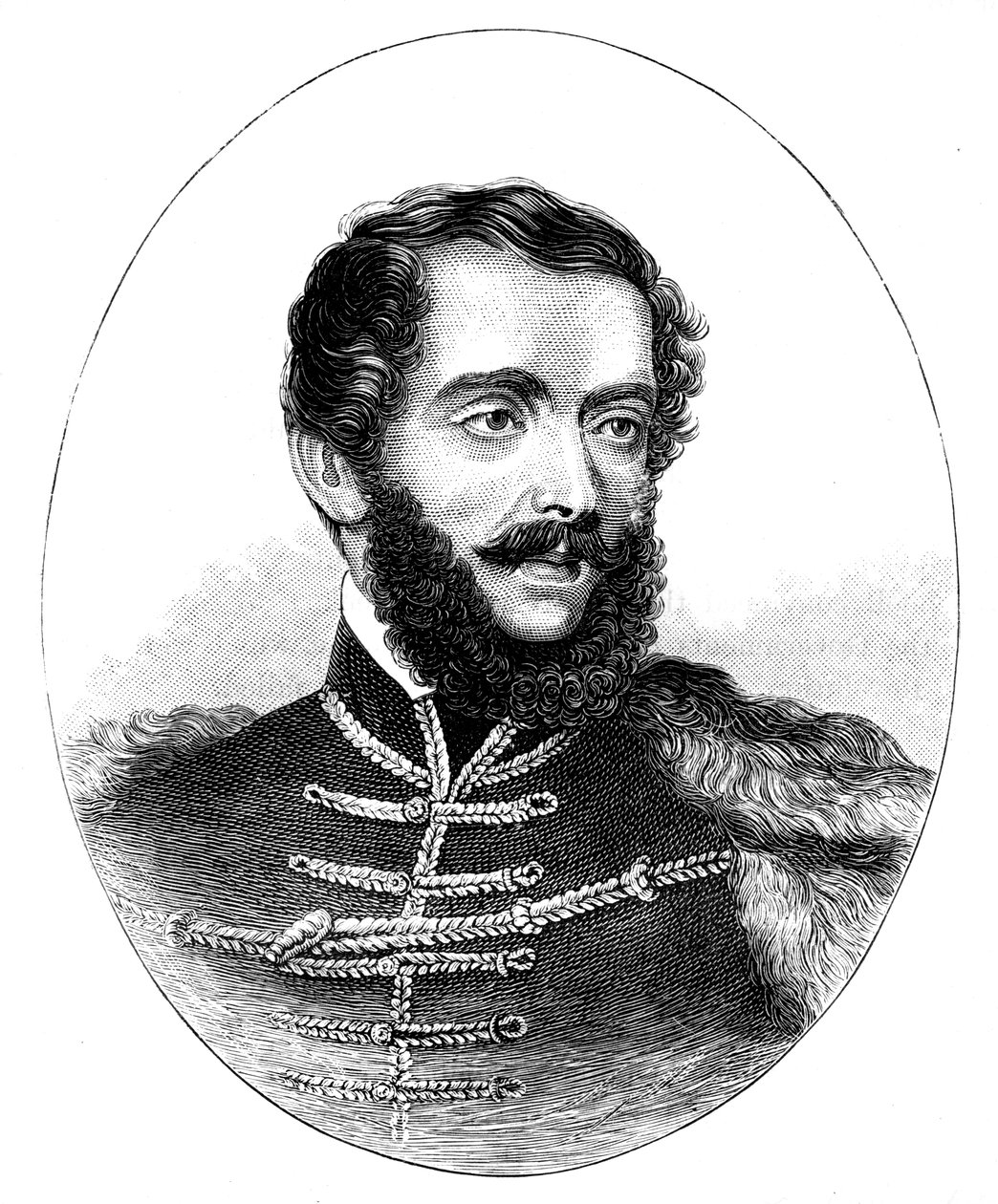 Louis Kossuth, ungarsk advokat, politiker og regent-præsident, 1850 af Unbekannt