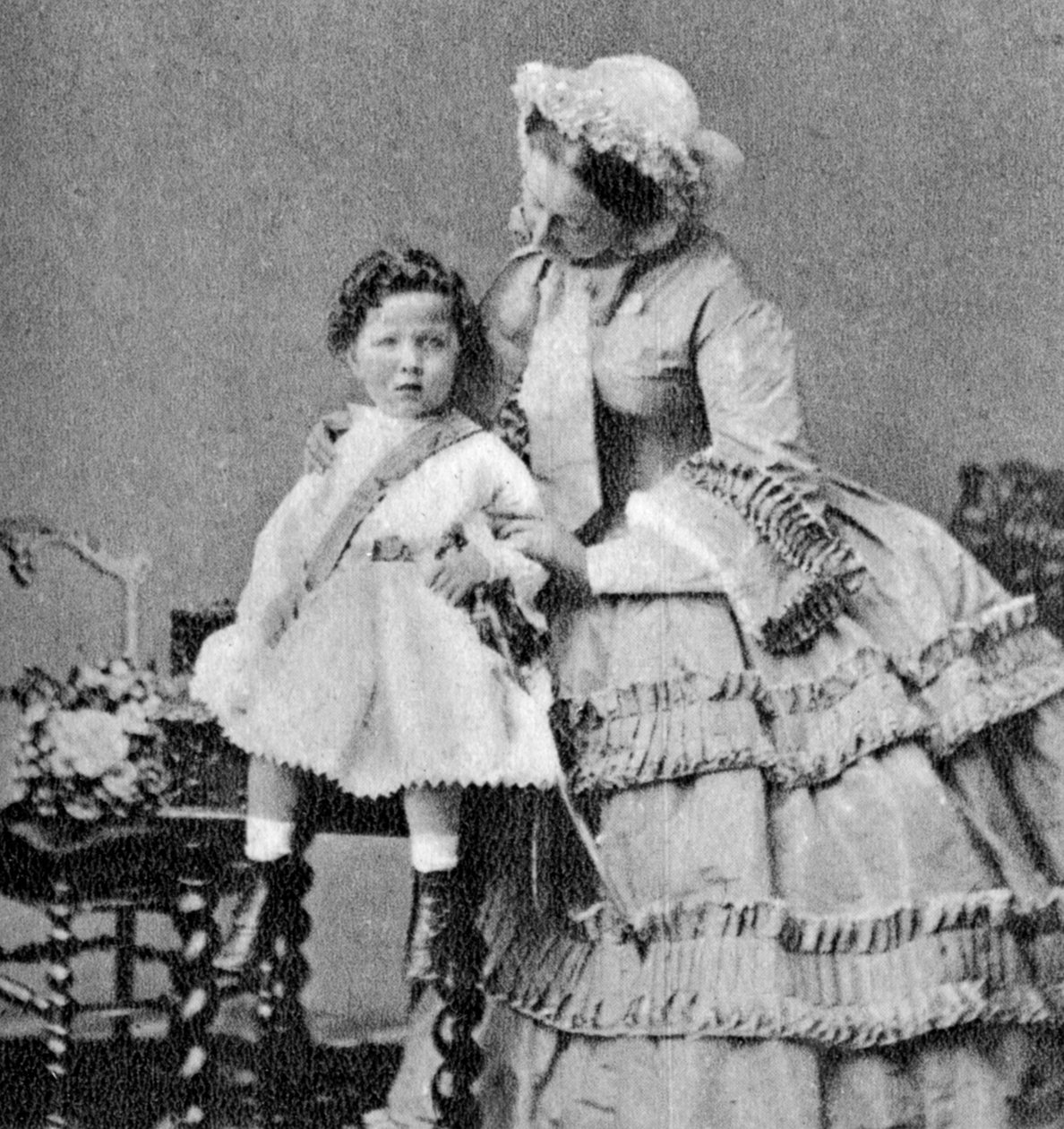Louis Napoleon, Prince Imperial, som et lille barn, c1858 af Unbekannt