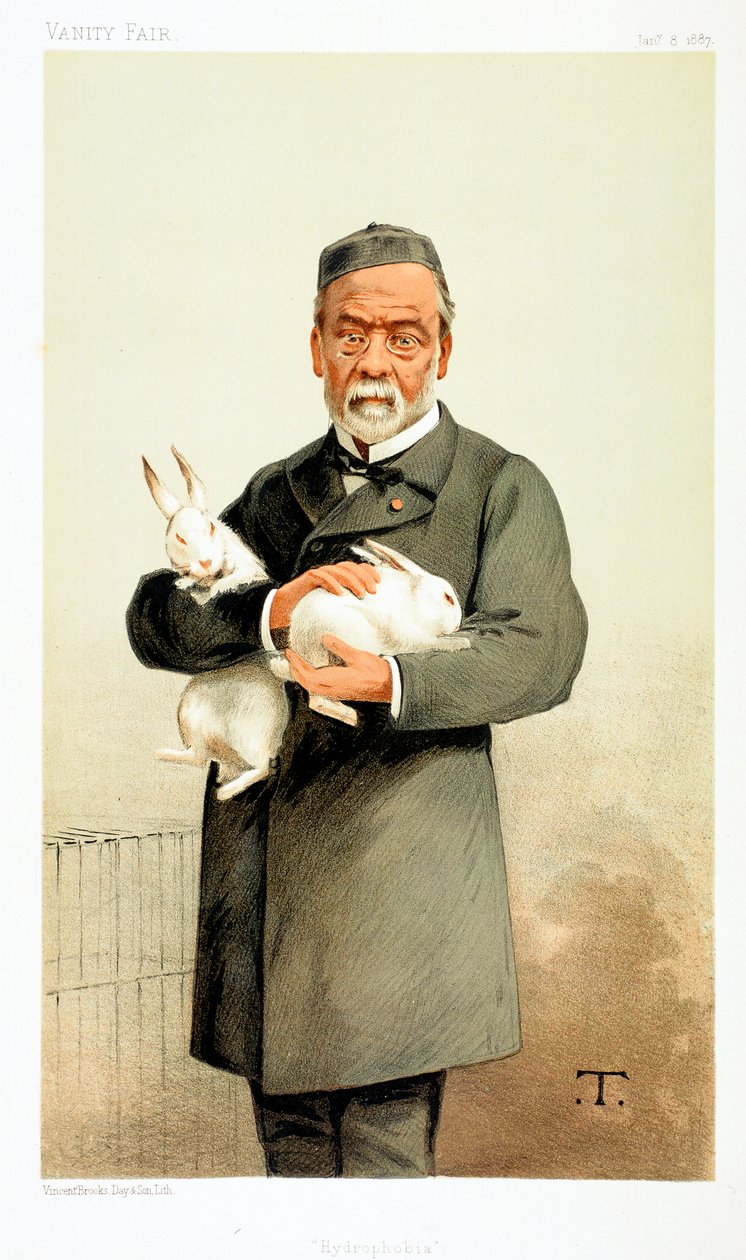 Louis Pasteur, fransk kemiker og grundlægger af moderne bakteriologi, 1887 af Unbekannt