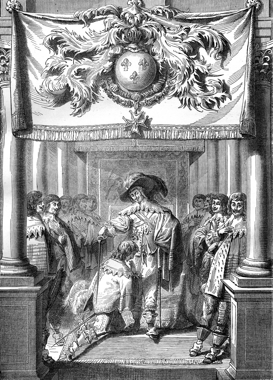 Ludvig XIII af Frankrig, der tildeler Helligåndsordenen, 1600-tallet 1882-1884 af Unbekannt