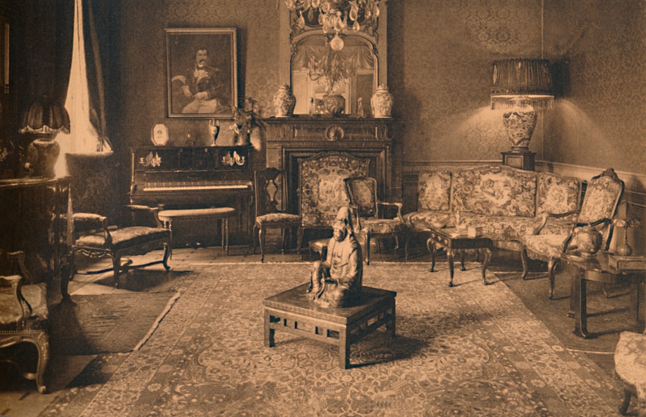 Louis XIV-værelse på den cubanske ambassade i Bruxelles, Belgien, 1927. af Unbekannt