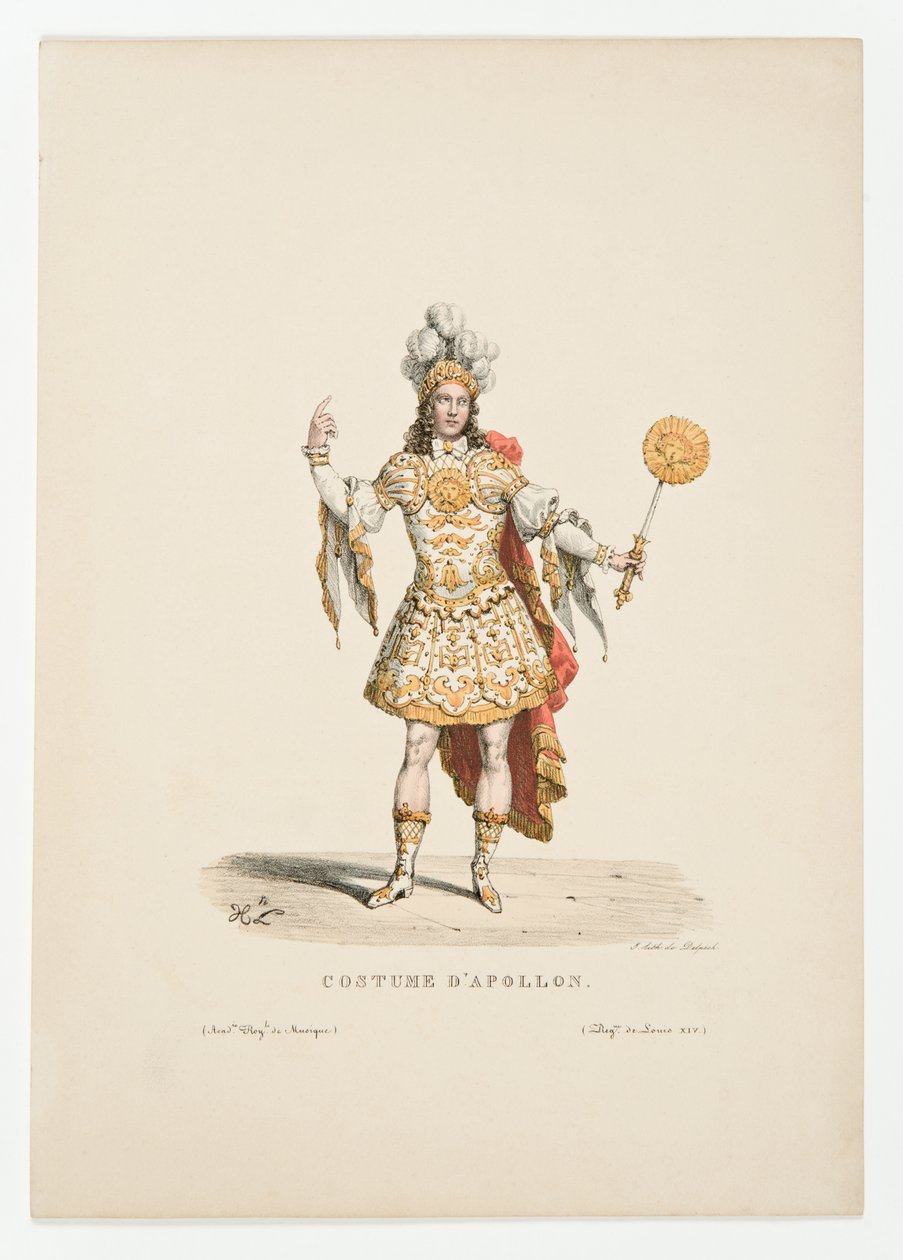 Ludvig XIV som Apollon i balletten Thetis og Peleus