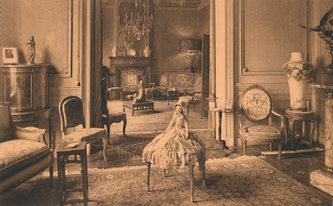 Louis XVI værelse på den cubanske ambassade i Bruxelles, Belgien, 1927. af Unbekannt