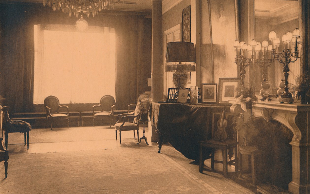 Louis XVI værelse på den cubanske ambassade i Bruxelles, Belgien, 1927. af Unbekannt