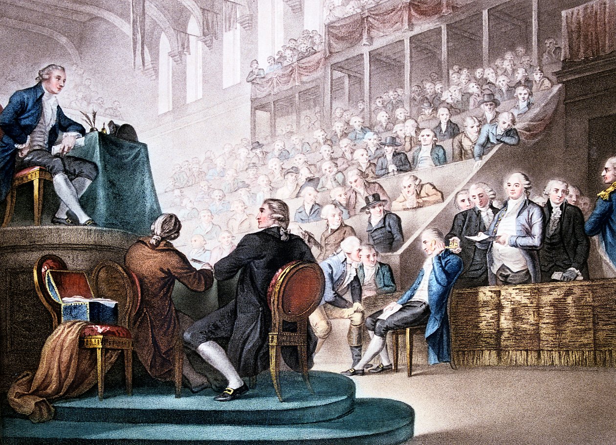 Ludvig XVI i advokatstanden ved Nationalkonventet, den 26. december 1792 1796 af Unbekannt