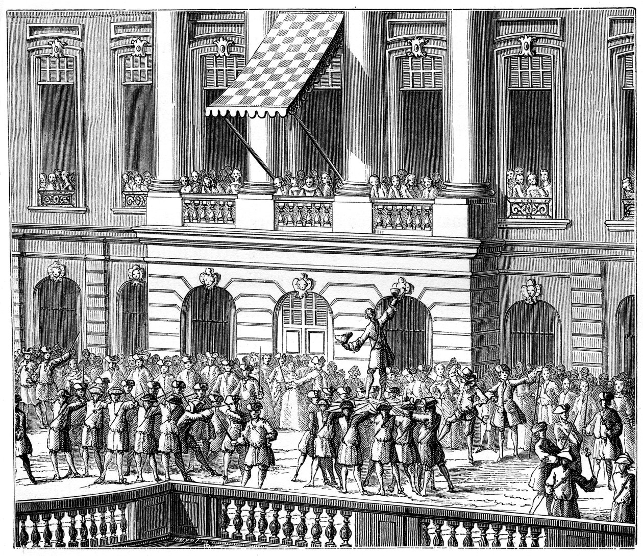 Louis XV i Strasbourg, 1744, 1885 af Unbekannt