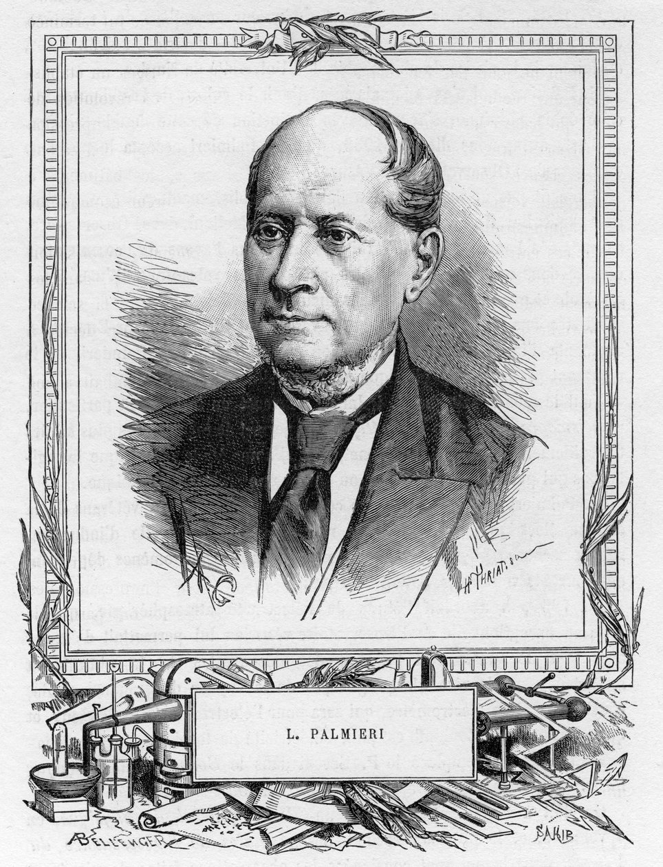 Luigi Palmieri, italiensk geofysiker, 1893 af Unbekannt