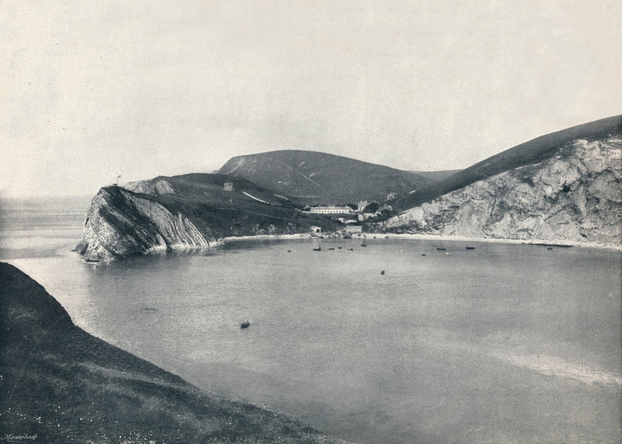 Lulworth - Lulworth Cove and Village, 1895 af Unbekannt