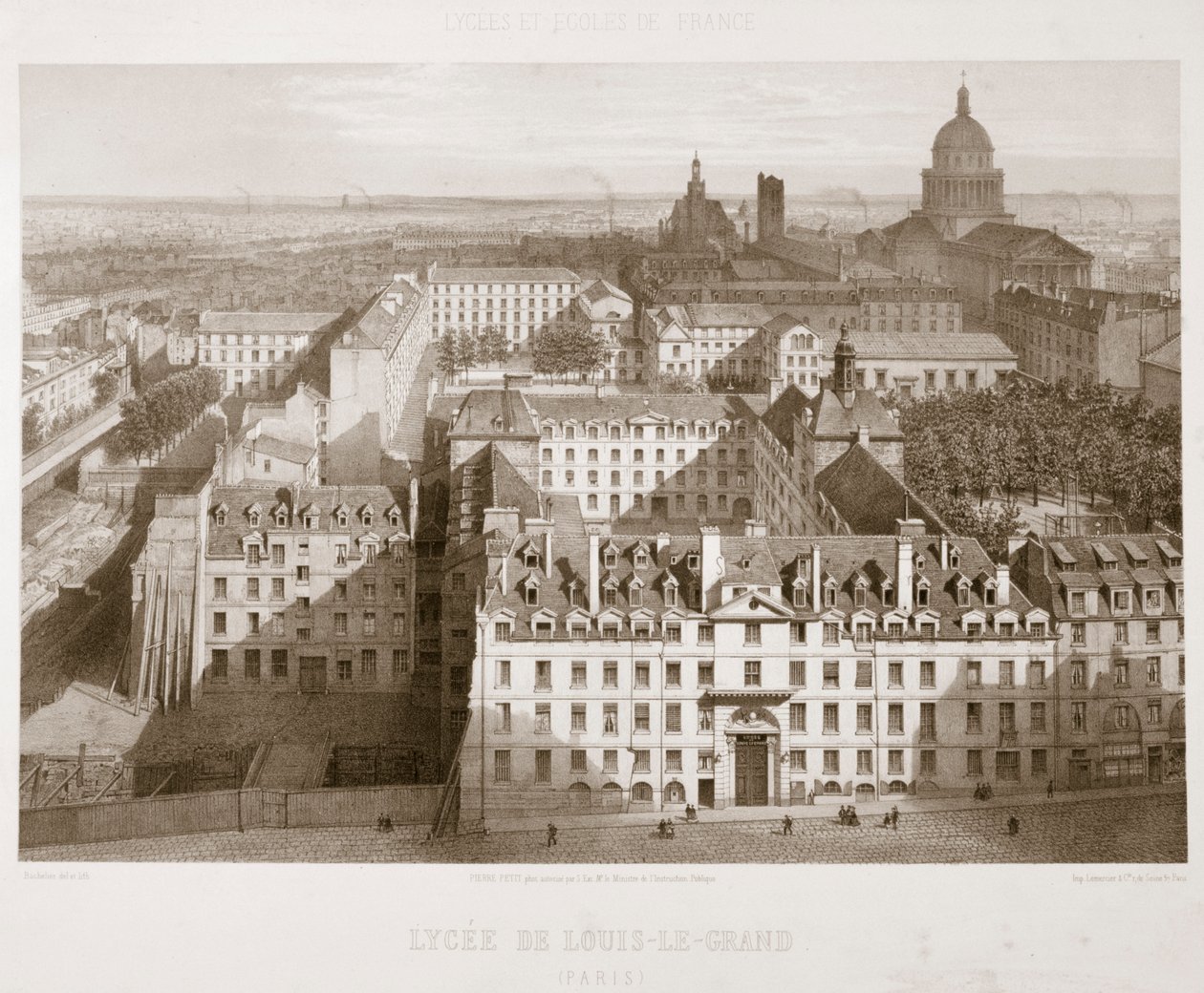 Lycee of Louis-le-Grand, Paris, 1867 af Unbekannt
