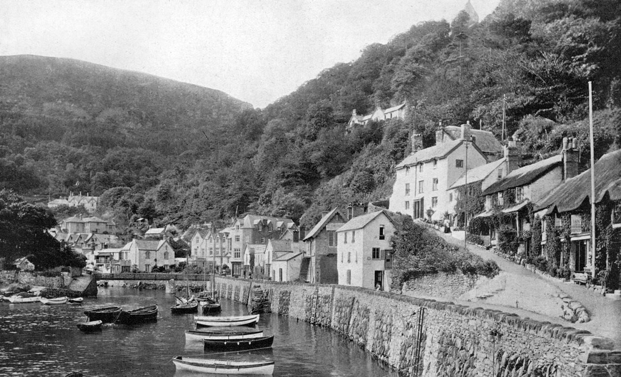 Lynmouth havn, Devon, 1924-1926 af Unbekannt