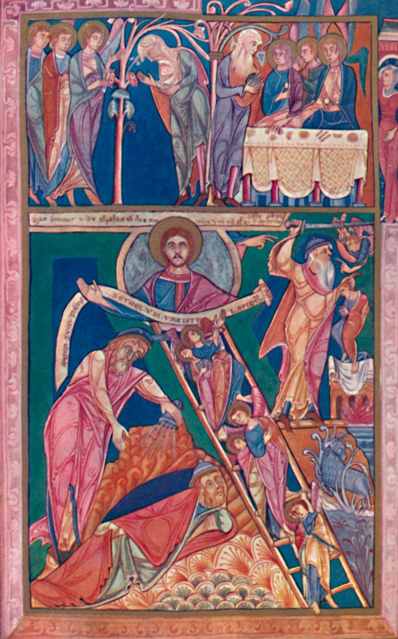FRK. Illumination Showing the Vision of Jacob, 1100-tallet, 1902 af Unbekannt