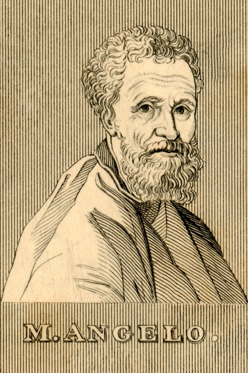 M. Angelo, 1475-1564, 1830. af Unbekannt