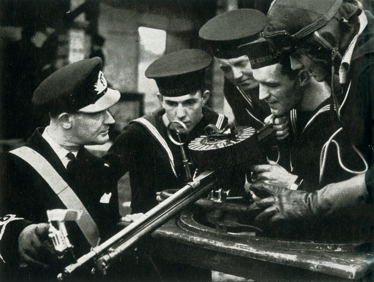 Maskingeværinstruktion, Fleet Air Arm, c1943. af Unbekannt