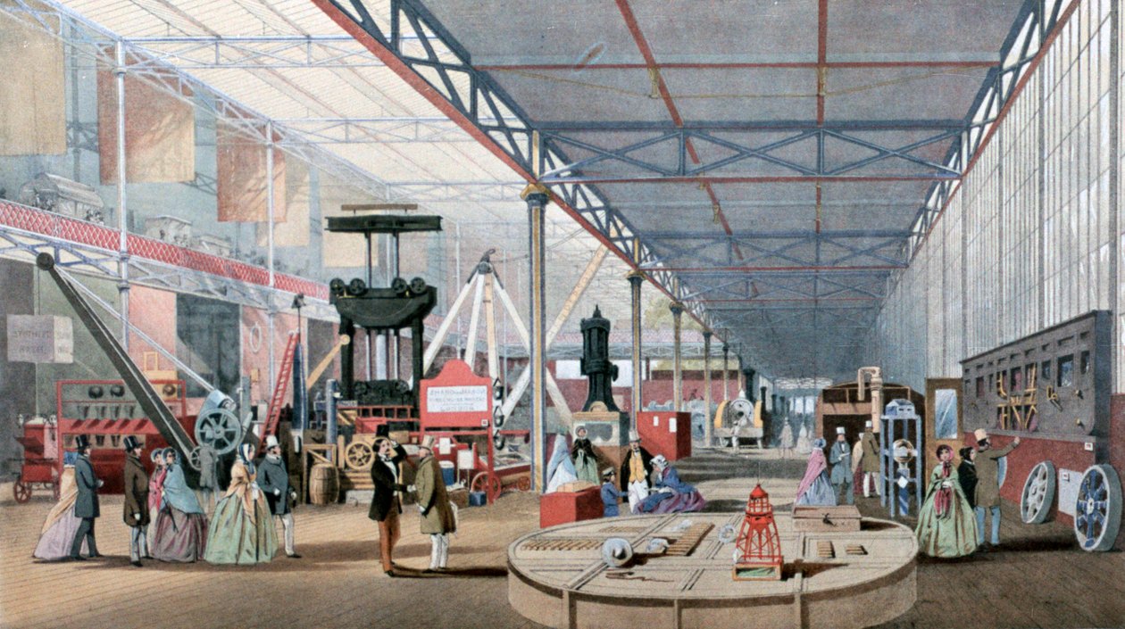 Machinery Hall, Crystal Palace Exhibition, London, 1851 af Unbekannt