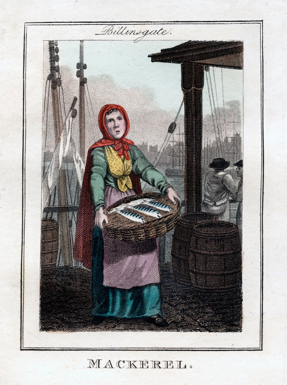 Makrel, Billingsgate, London, 1805 af Unbekannt