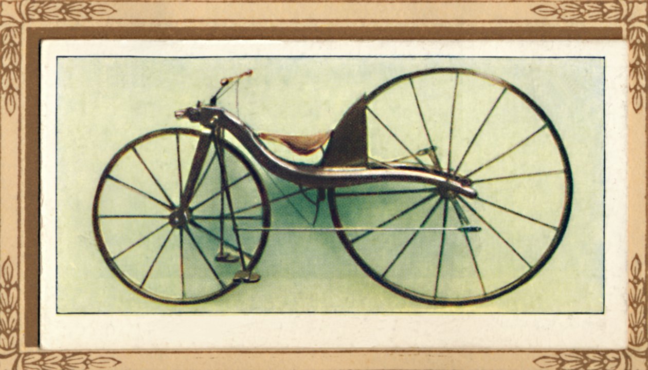 Macmillans håndtagsdrevet cykel, 1839, 1939 af Unbekannt