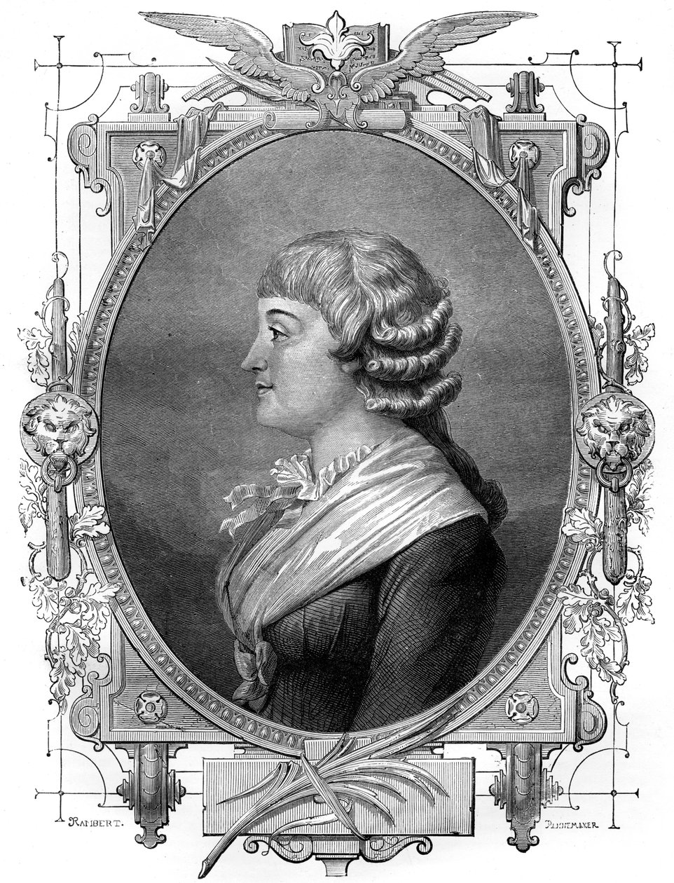 Madame Roland, fransk revolutionær, 1700-tallet 1882-1884 af Unbekannt