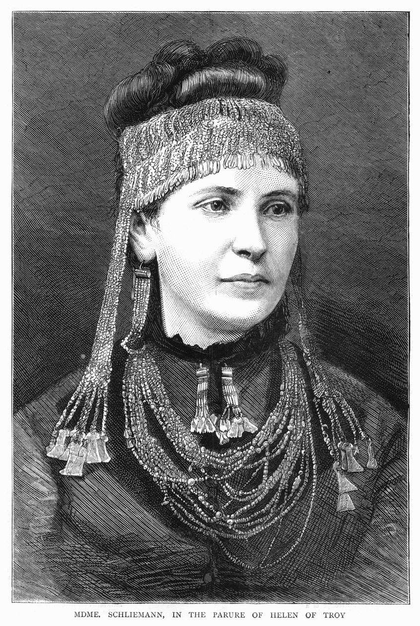 Madame Sophie Schliemann, 1877 af Unbekannt