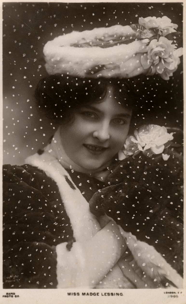 Madge Lessing, tysk skuespillerinde, c1906 af Unbekannt