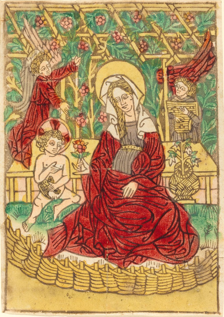 Madonna i en lukket have, 14501470. af Unbekannt