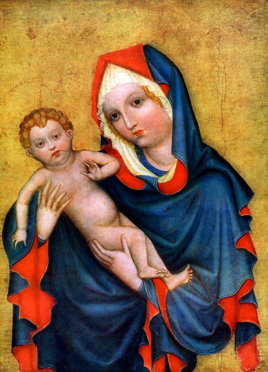 Madonna af Zlata Koruna, c1410 1955 af Unbekannt