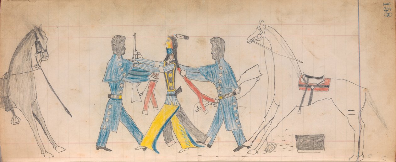 Maffet Ledger: Black Cavalry Officers and Indian, ca. 1874-81. af Unbekannt