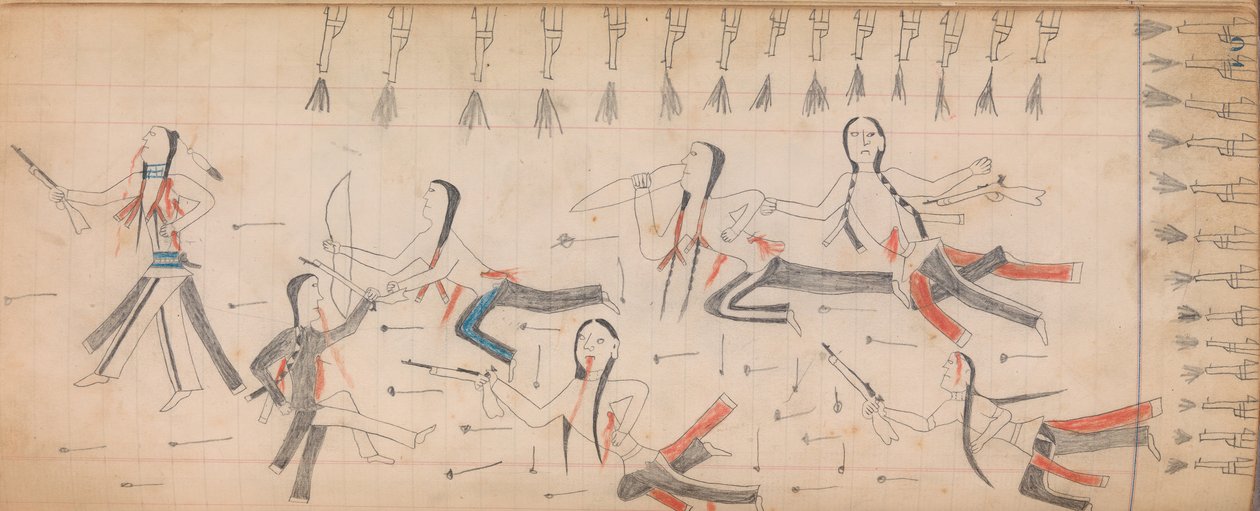 Maffet Ledger: Tegning, ca. 1874-81. af Unbekannt