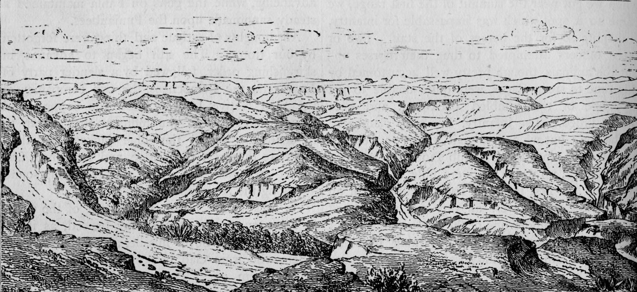 Magdala og Bashilo-dalen, c1880 af Unbekannt